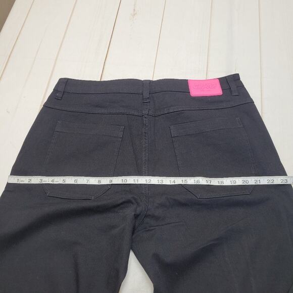 Salem7 black rhinestone bedazzled skeleton button fly pants jeans - Picture 5 of 11